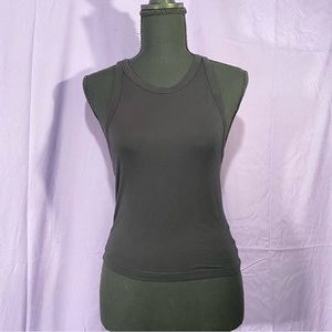 american eagle soft & sexy black halter style cropped tank